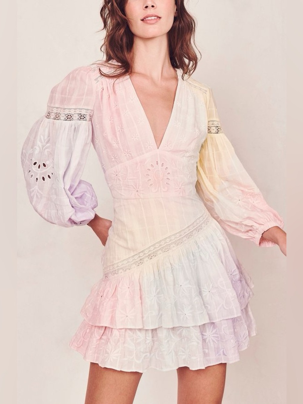 Love Shack Fancy Abitha Dress size 4 loveshackfancy tie dye